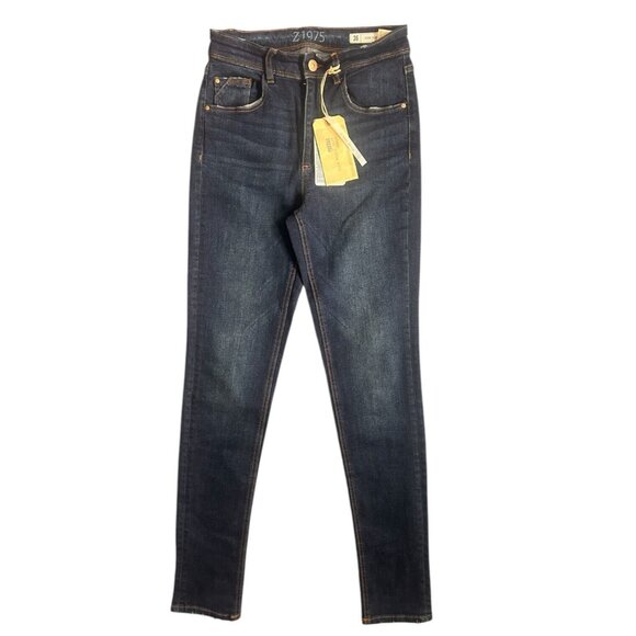 Zara Jeans Z1975 Zara Basic Denim Skinny Jeans Super High Rise Fit Blue Size 4 - Picture 2 of 12